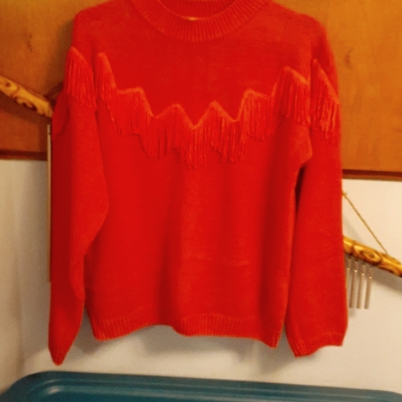 Vintage gorgeous western  maurada sweater  pink!  Says size small but runs large - Picture 2 of 4